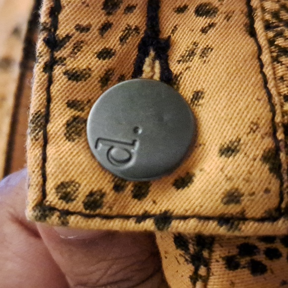 D.Jeans Orange Snakeskin Print Skirt - Picture 4 of 6